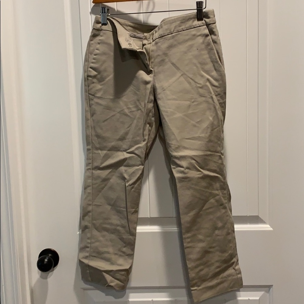 Khaki ankle cut pants